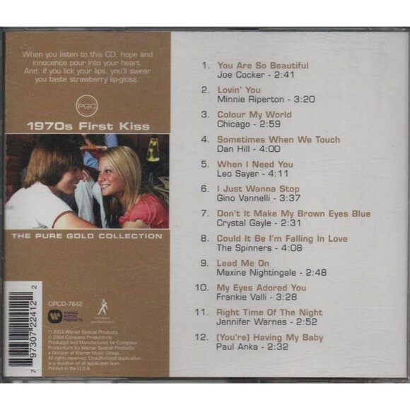 1970s First Kiss CD 2004 Compiliation Various Artists Pure Gold Collection - Picture 2 of 8